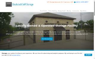 Gluckstadt Self Storage website
