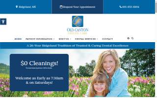 Old Canton Dental Care website