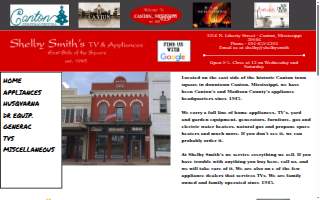 Shelby Smith's TV & Appliances website