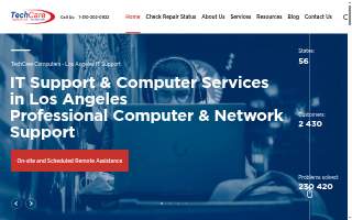 TechCare Computers of Canton website