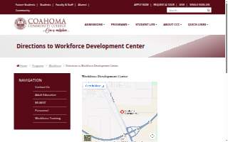 Coahoma Community College Workforce Development Center website