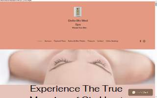 Delta Glo Skin Care Clinic website