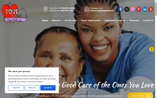 Love and Care Home Health Services (Non-Medical) website