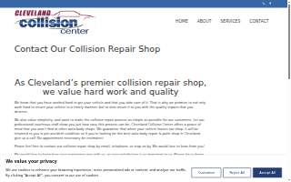 Cleveland Collision Center website
