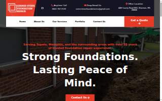 Cornerstone Foundation Repair website