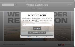 Delta Outdoors website