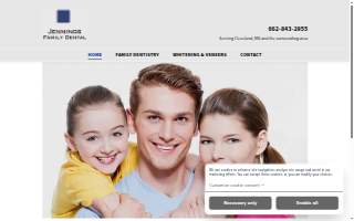 Jennings Family Dental website