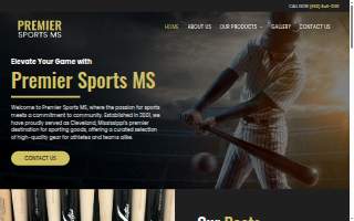 Premier Sports MS website