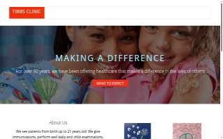 Tibbs Clinic website
