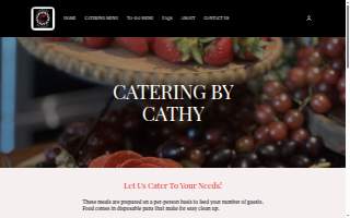 Catering By Cathy website