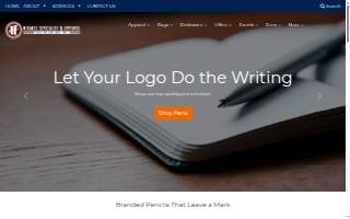 Holmes Specialty Advertising website