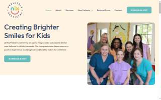 Nix Pediatric Dentistry website