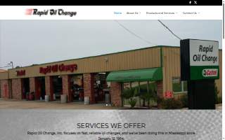 Rapid Oil Change Inc website
