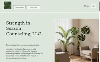 Strength in Season Counseling, LLC website