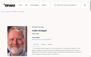 Colin Krieger at RE/MAX Partners Columbus website