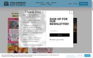 Columbus Arts Council Inc website