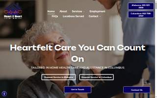 Heart 2 Heart Comfort Homecare LLC website