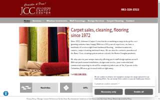 Johnson Carpet Center of Columbus website