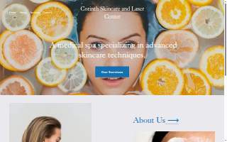 Corinth Skincare & Laser Center website