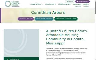 Corinthian Arbors website