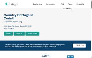 Country Cottage Corinth website