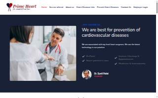 Dr. Jagtap's Prime Heart and Vascular Care website