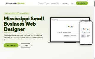 Magnolia State Web Designs website
