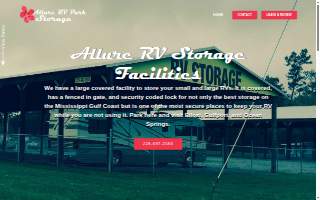 Allure RV and Boat Storage D'Iberville website