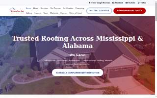 Durden Roof Care website