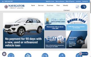 Navigator Credit Union of D'Iberville website