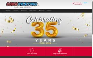 Sorg Printing of D'Iberville website