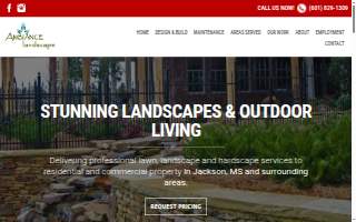 Ambiance Landscape, llc of Flowood website