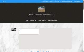 Bounds Affordable Appliances website