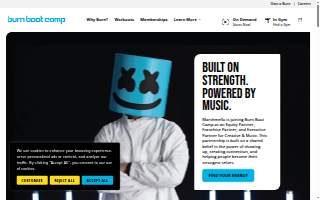 Burn Boot Camp of Flowood website