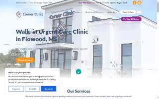 Corner Clinic website