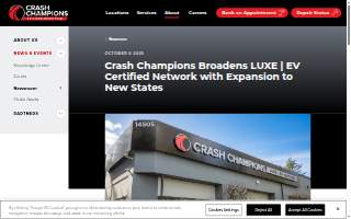 Crash Champions LUXE | EV Certified Repair Flowood website