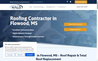 Halo Roofing and Restoration LLC website