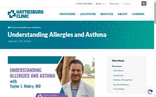 Hattiesburg Clinic Allergy, Asthma & Immunology - Flowood website