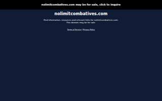 No Limit Combatives website