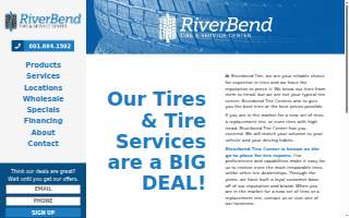Riverbend Tire Center website