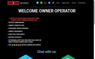 VON ZUN LOGISTICS inc. website