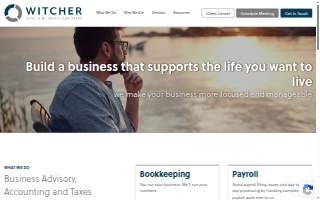 Witcher CPA PLLC - CPAs & Business Advisors of Flowood website