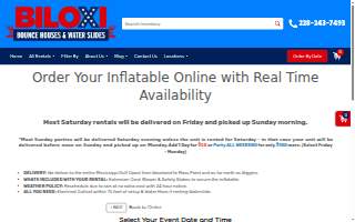Biloxi Bounce House & Waterslides website