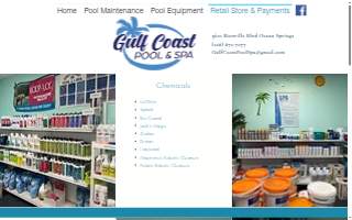 Gulf Coast Pool & Spa website