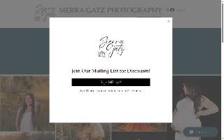 Sierra Gatz Photography website