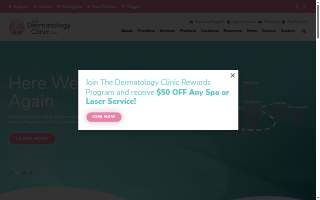 The Dermatology Clinic website