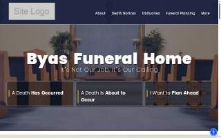 Byas Funeral Home website