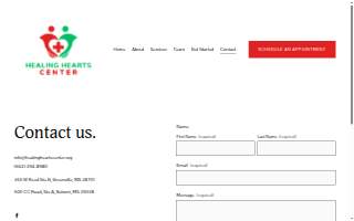 Healing Hearts Center website