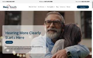 Hear South Audiology of Greenville website