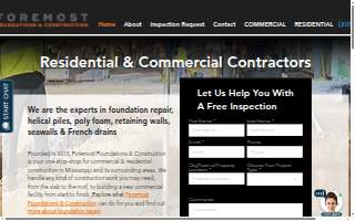 Foremost Foundations & Construction website